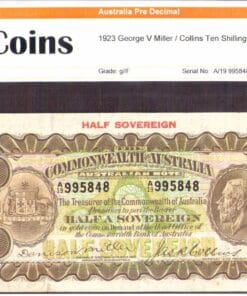 1923 George V Miller/Collins Ten Shillling Note