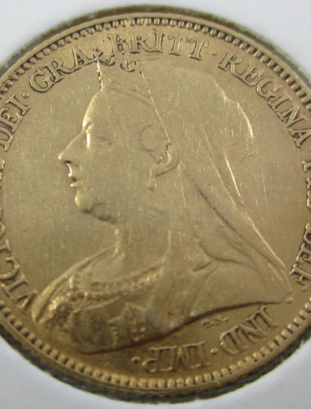 1900 Perth Veiled Head Half Sovereign