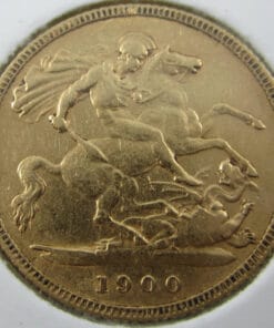 1900 Perth Veiled Head Half Sovereign