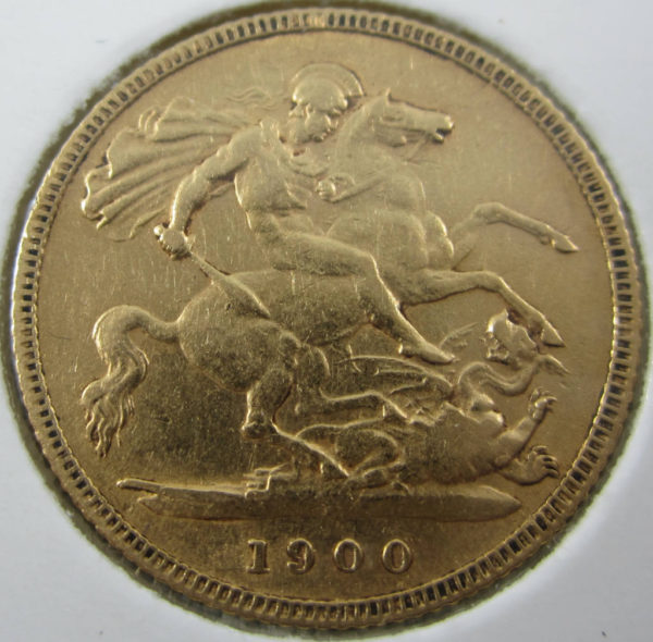 1900 Perth Veiled Head Half Sovereign