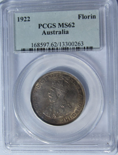 1922 Florin PCGS MS62