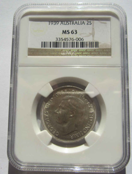 1939 Australian FLORIN in Choice Uncirculated