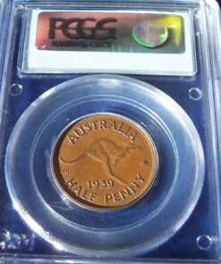 1939 Half Penny PCGS AU58 - KM-41 Roo reverse