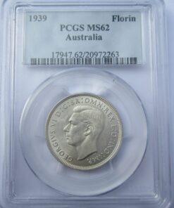 1939 Florin. PCGS MS62 - RARE GRADE