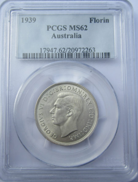 1939 Florin. PCGS MS62 - RARE GRADE