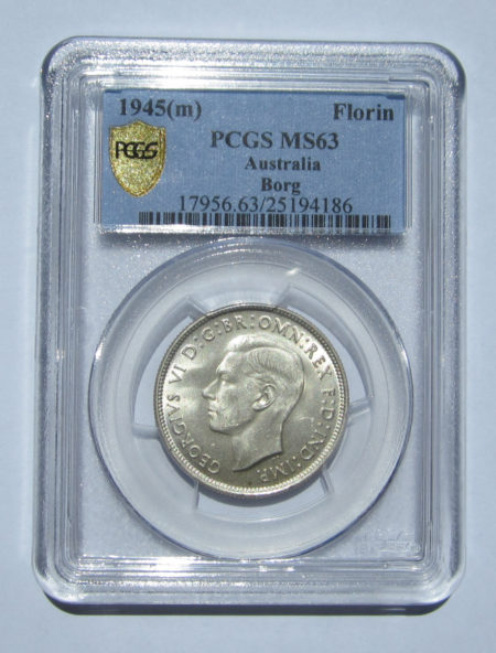 1945 Florin. CHOICE PCGS MS63. Quality