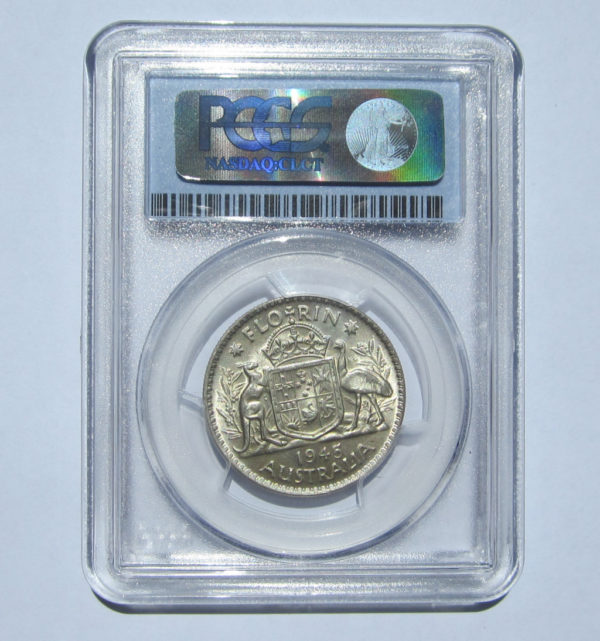 1945 Florin. CHOICE PCGS MS63. Quality