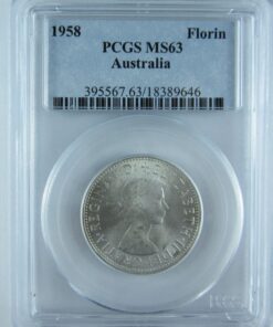 1958 Florin. PCGS MS63 CHOICE