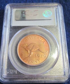 1959 Perth Proof Penny in PCGS PR65RD