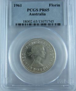 1961 Proof Florin. PCGS PR65. Fully brilliant.