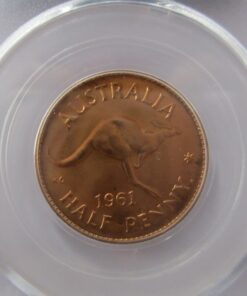 1961 Half Penny. PGDS PR64RD.