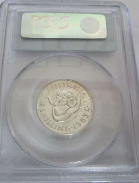 1963 Proof shilling in PCGS PR65