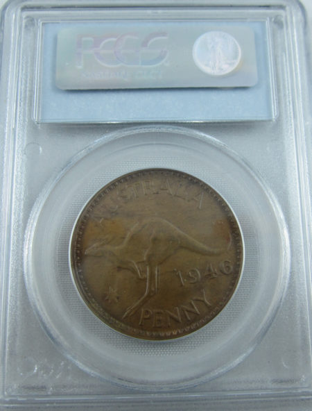 1946 Australian Penny. Guaranteed genuine. Choice coin PCGS MS64