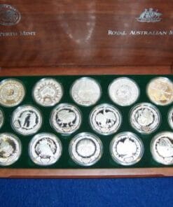 2000 Olympic 16 coin silver set