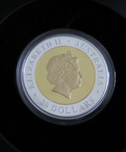 2000 Perth Mint Bi Metal Millennium Coin. Spectacular gold + silver PROOF