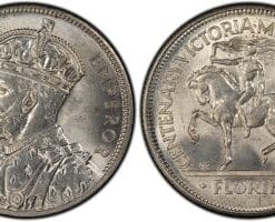 1934/5 Centenary Florin. PCGS MS66.