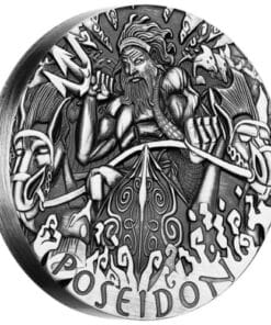 Gods of Olympus – Poseidon 2014 2oz Silver High Relief Coin