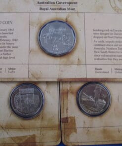 2012 Shores Under Siege: Bombing of Australia 1942 - 3 coin set