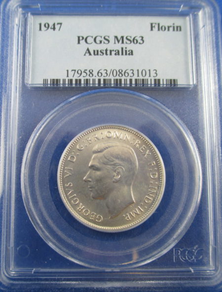 1947 Florin CHOICE PCGS MS63