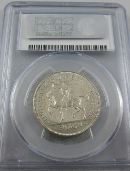 1934/5 Centenary Florin MS64 - outstanding coin