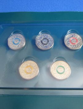 2016 Coloured $2 OLYMPIC coins