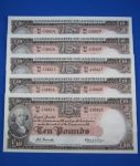 Coombs Wilson R63 Ten Pound Note, Choose from a run of 5