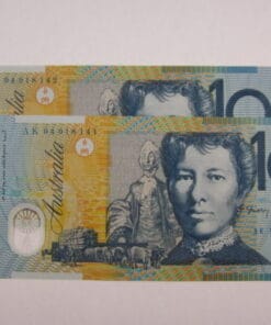 1994 Grey Dobell $10 polymer UNC PAIR