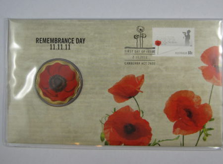 2011 $5 11/11/11 Remembrance Day RED POPPY PNC