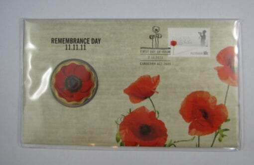 2011 $5 11/11/11 Remembrance Day RED POPPY PNC