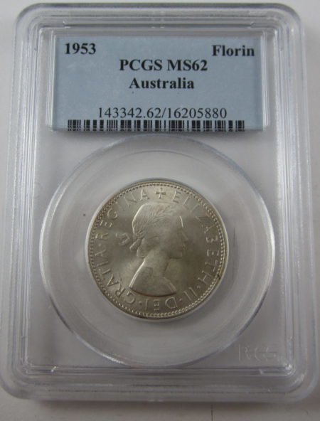 1953 Florin PCGS MS62