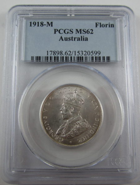 1918 Florin PCGS MS62