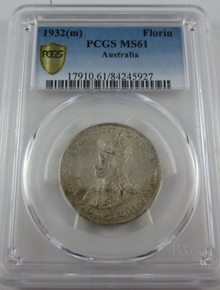 1932 Florin. PCGS MS61 one for the set registry!