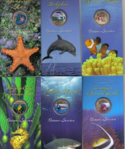 2006 - 2007 Ocean Series pad printed $1 coin set of 6