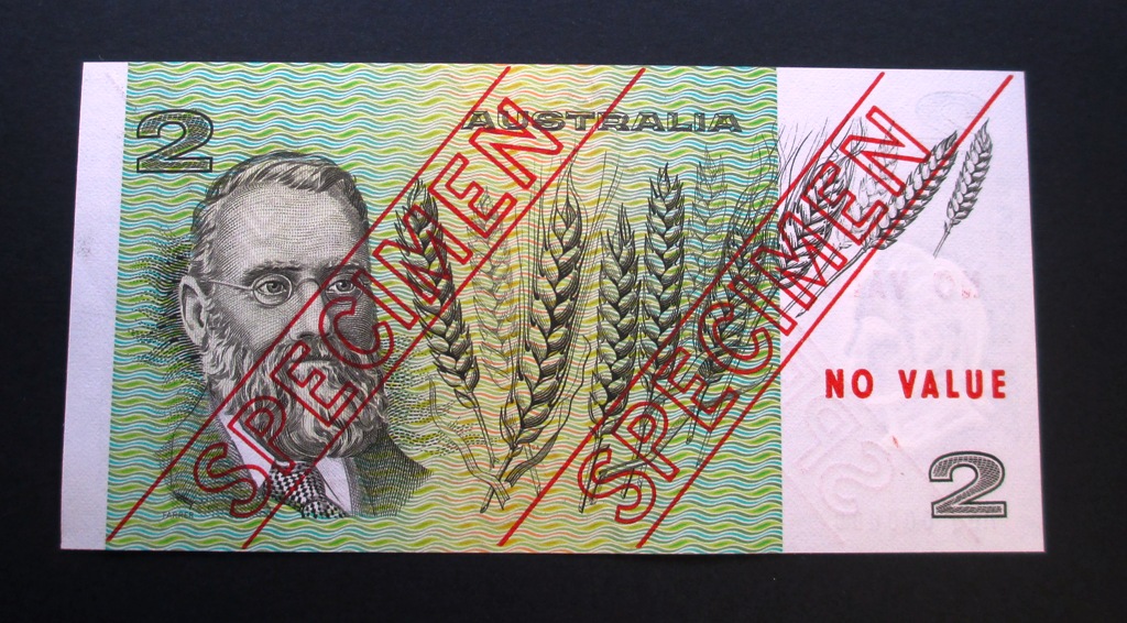 1974 Two Dollar Specimen Note Type 3