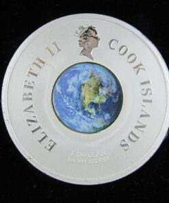 2007 Sputnik 50th Anniversary Cook Island Coloured Silver Proof Coin