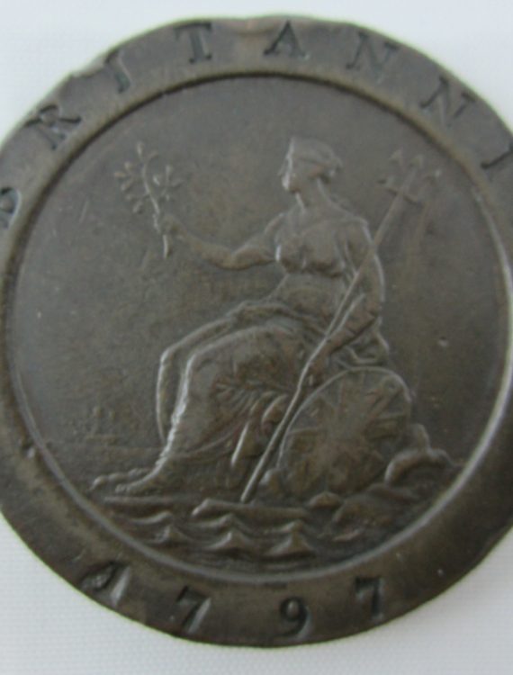 Proclamation coin - 1797 TWO PENNY CARTWHEEL TWO PENCE