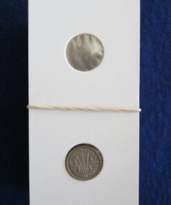 Coin holder for the three pence. Packet of 50