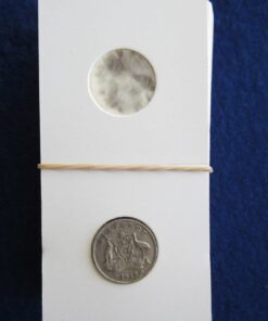 Coin holder for the sixpence. Packet of 50