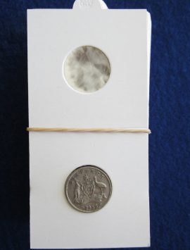 Coin holder for the sixpence. Packet of 50