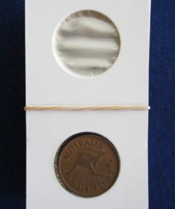 Coin holder for the half penny. Packet of 50