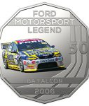 10017_D_Reverse of the 2018 fifty cent uncirculated High Octane Ford Performance Collection Coin - BA Falcon_1