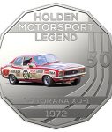 10021_D_Reverse of the 2018 fifty cent uncirculated High Octane Holden Performance Collection Coin - LJ Torana_1