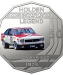 10022_D_Reverse of the 2018 fifty cent uncirculated High Octane Holden Performance Collection Coin - LX Torana_1